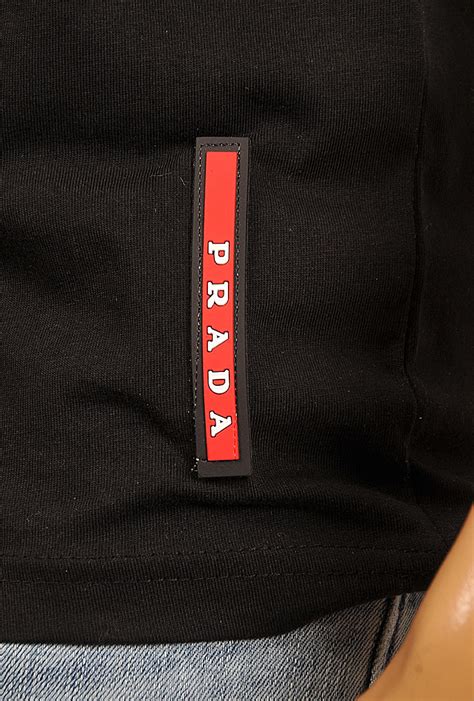 prada rubber logo t shirt